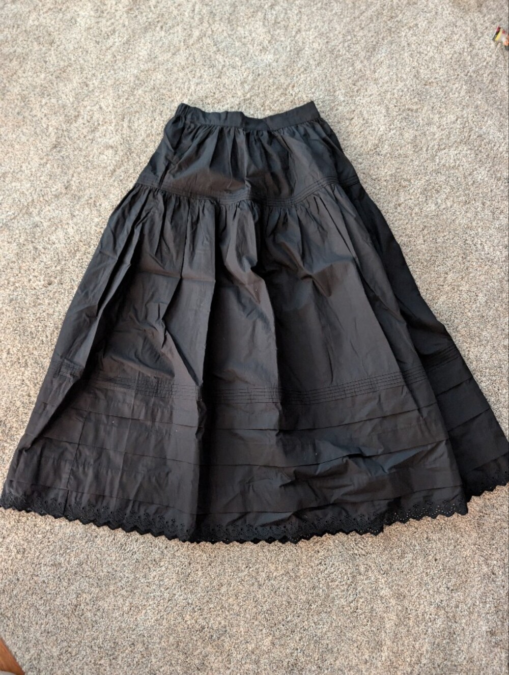 Quince Black Maxi Skirt